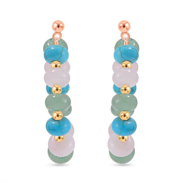 Multi-Edelstein-Ohrringe- 59 ct.