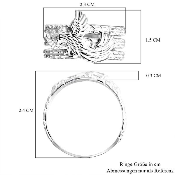 D'Joy 925 Silber Ring (Gr&ouml;&szlig;e 21.00) ca. 5,72g image number 5