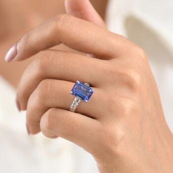 AA Tansanit Ring 375 Gold (Gr&ouml;&szlig;e 18.00) ca. 6,06 ct