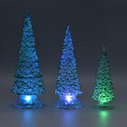 3er-Set Farbwechsel Weihnachtsbaum, 3xAAA Batterie (nicht inkl.), Größe 7,2x20 cm, 9x26 cm und 11,5x30 cm, Grün image number 1