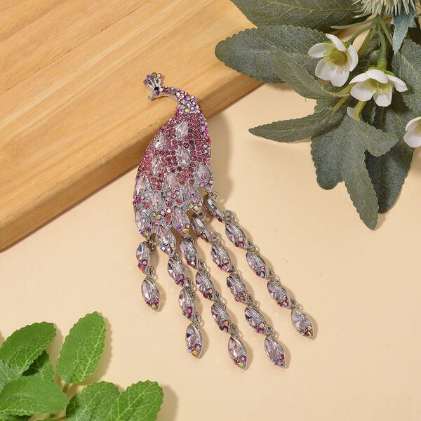 Mehrfarbiger Kristall Brosche image number 2