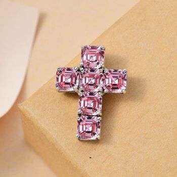 J Francis gefertigt mit SWAROVSKI- Hellrosa Swarovski Zirkonia Anh&auml;nger