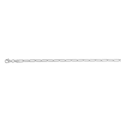 Italienische mini Büroklammer-Kette, ca. 60 cm, 925 Silber ca. 12,80g image number 0