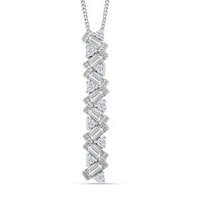 Moissanit Anhänger mit 45cm Kette - 1,35 ct.