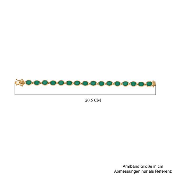 Smaragd Triplett Quarz 19cm Armband- 24,86 ct. image number 4