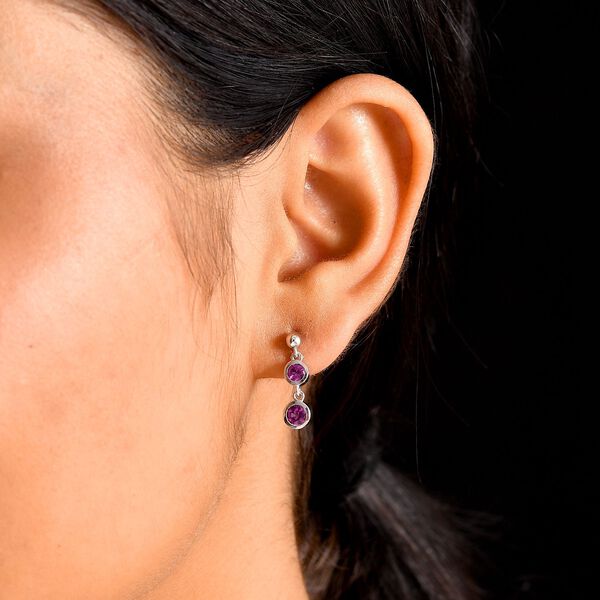 AAA Radiant Ember Granat Ohrringe - 0,98 ct. image number 3