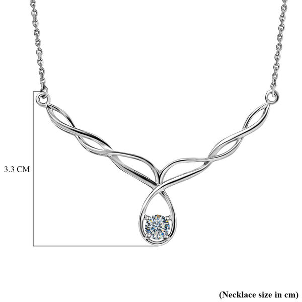 Moissanit Halskette, 45 cm  - 0,42 ct. image number 6