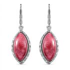 AA Norwegischer Thulit Ohrringe Silberfarben ca. 19.80 ct