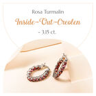 Infinity rosa Turmalin Inside-Out-Creolen - 3,15 ct. image number 5