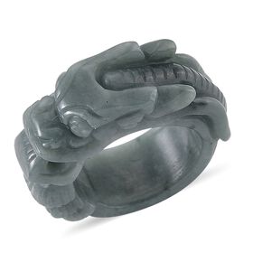 EXTREM SELTEN Natürlicher Olmek Jadeit Ring 16 cm ca. 40.00 ct (Größe 19.00)