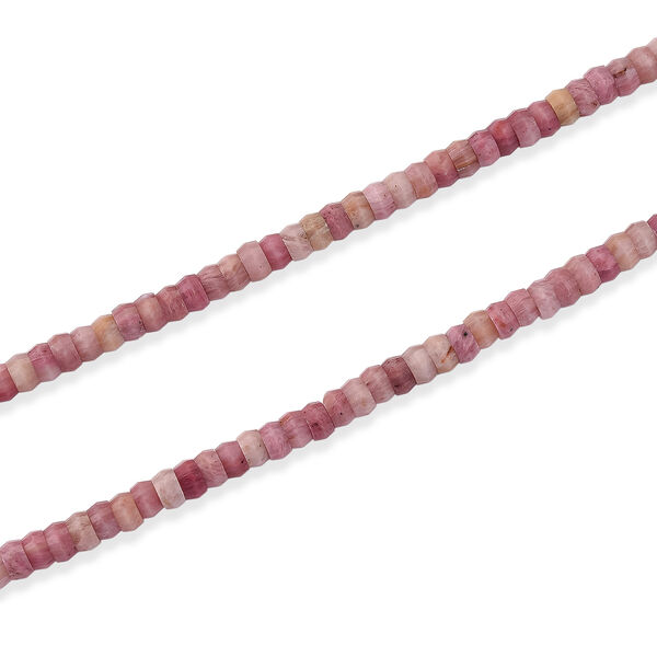 Nat&uuml;rlicher Argentinien Rhodochrosit Halskette ca. 45 cm 316L Edelstahl ca. 60.00 ct image number 3
