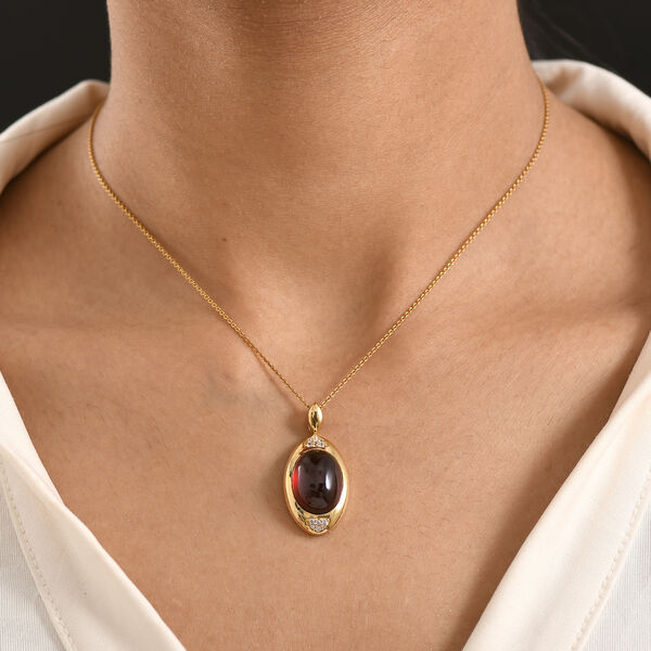 EverTrue Mosambik Granat und Zirkon Anh&auml;nger - 13,94 ct. image number 2