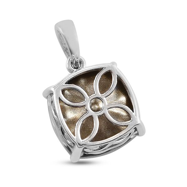 LUSTRO STELLA - &ouml;sterreichischer Paradies Glanz Kristall-Anh&auml;nger, 925 Silber platiniert ca. 12,09 ct image number 3