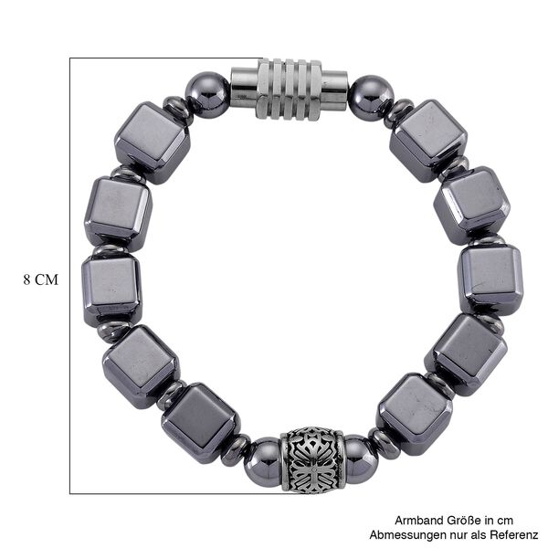 Terahertz Armband ca. 19 cm Reiner Edelstahl ca. 130,00 ct. image number 6