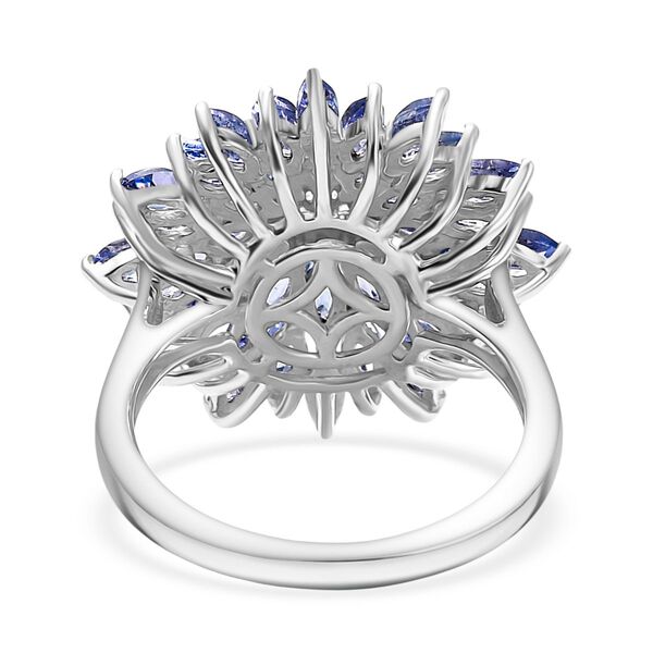 Tansanit und Moissanit Ring - 3,51 ct. image number 6