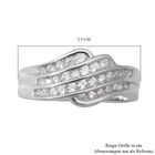 LUSTRO STELLA - Zirkonia Ring 925 Silber rhodiniert  ca. 0,60 ct image number 4
