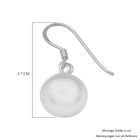 Schlichte Silber Hook Ball Ohrringe 925 Silber ca 3,0g image number 2