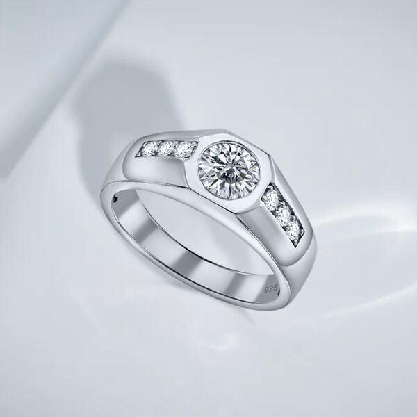 Moissanit Ring - 1 ct. image number 2