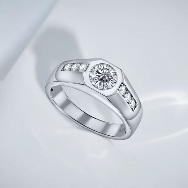 Moissanit Ring - 1 ct. image number 2