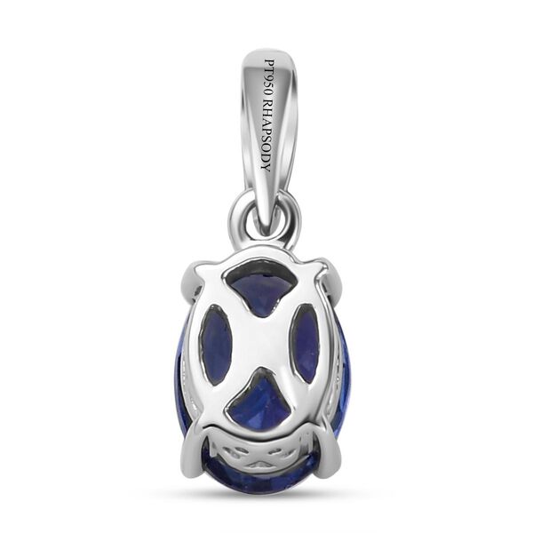 RHAPSODY AAAA Tansanit Solit&auml;r Anh&auml;nger in 950 Platin, 1,04 ct. image number 5