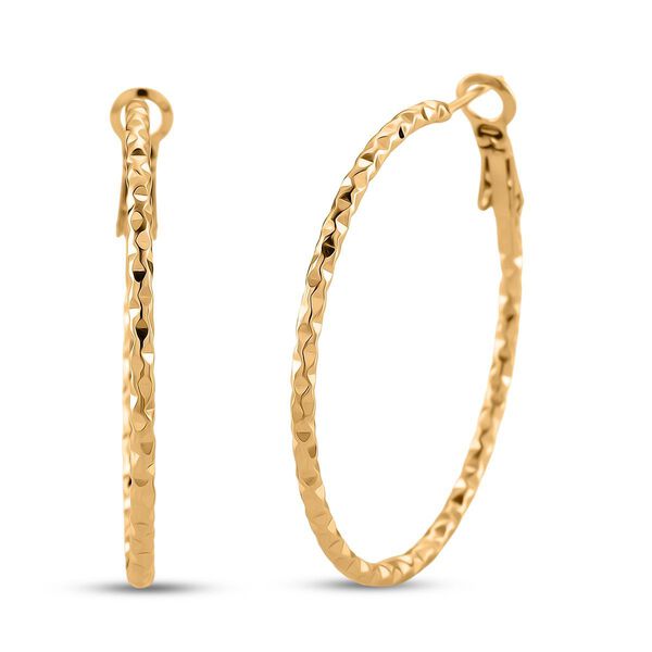 20cm Armreif und Creolen in Goldton image number 1