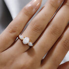 Natürlicher, äthiopischer Opal-Ring, 925 Silber vergoldet  ca. 1,40 ct image number 2