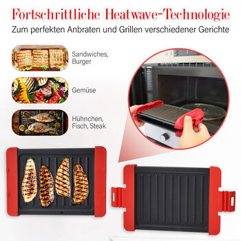 HOMESMART Mikrowellengrill mit Antihaftbeschichtung