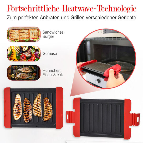 HOMESMART Mikrowellengrill mit Antihaftbeschichtung image number 3