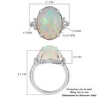 RHAPSODY AAAA äthiopischer Opal und Diamant-Ring in 950 Platin image number 5