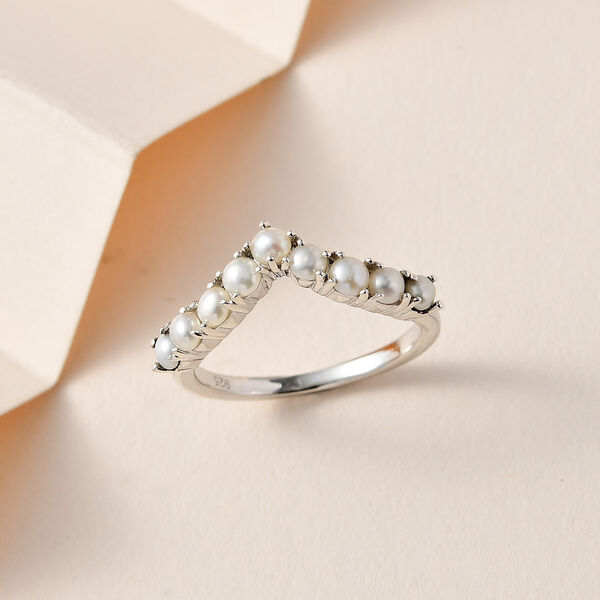 S&uuml;&szlig;wasserperlen Wishbon Ring image number 2