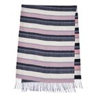 Gewebter Schal, Größe 70x184 cm, Weiß und Rosa