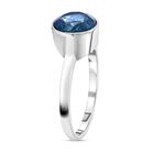 London Blautopas Ring, 925 Silber rhodiniert, ca. 3.20 ct image number 3