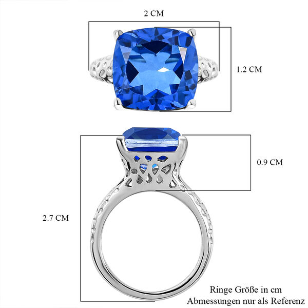 Ceylonfarbener Quarz Ring, 925 Silber platiniert - 6,64 ct.&nbsp; image number 7