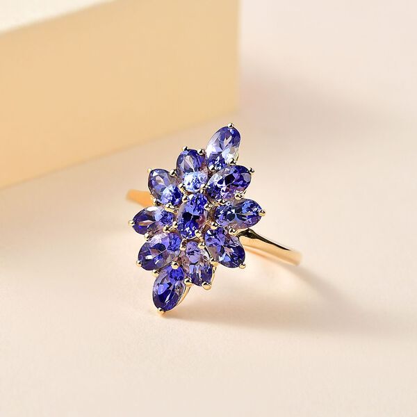 AAA Tansanit Ring, 375 Gold, (Größe 19.00) ca. 2.94 ct image number 10