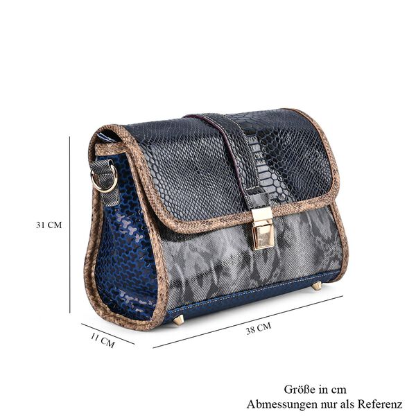 Chaos by Elsie, Echtleder Crossbody Tasche, Leopardenmuster image number 7