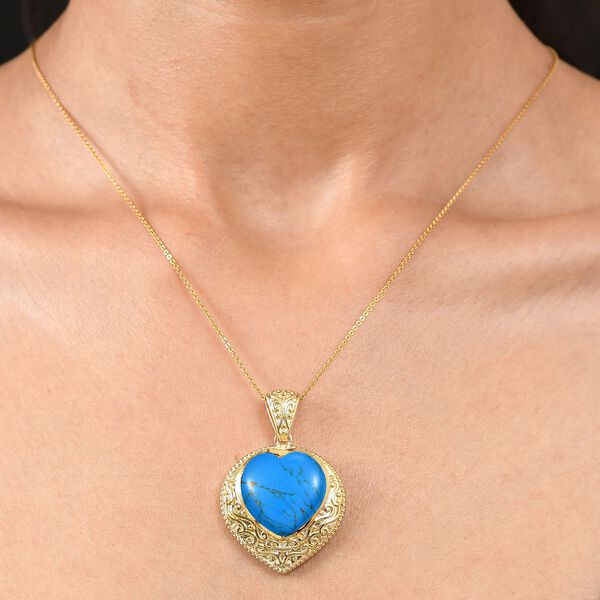 EverTrue blauer T&uuml;rkis Anh&auml;nger - 17,54 ct. image number 3