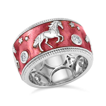 LUXURIANT DIAMOND - Lab Grown Diamant SI-GH Ring 925 Silber rhodiniert (Gr&ouml;&szlig;e 17.00) ca. 0,25 ct