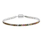 D'Joy AA Mehrfarbig-Turmalin Armband ca. 20 cm 925 Silber rhodiniert ca. 6,48 ct