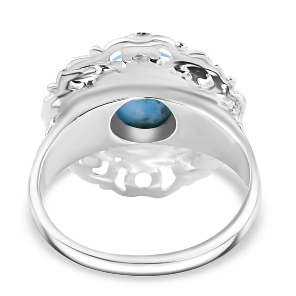 Royal Bali Kollektion- Larimar und Blautopas Ring - 5,89 ct. image number 4
