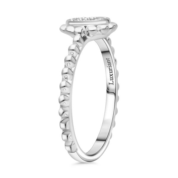 LUXURIANT SI-GH Labor Diamant Ring, 925 Silber rhodiniert - 0,15 ct. image number 4