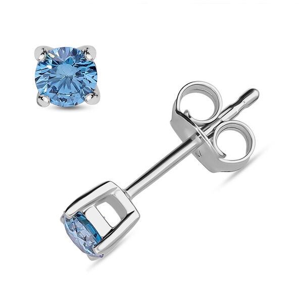 LUXURIANT SI blaue Labor Diamant Ohrringe - 0,50 ct.