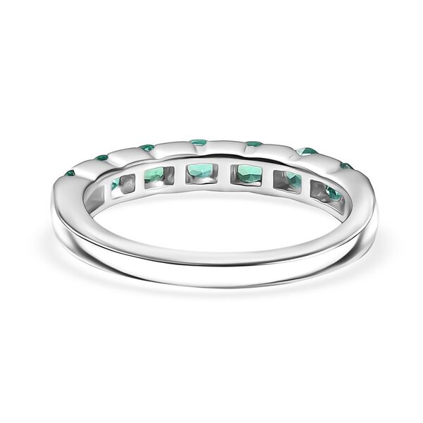 LUXURIANT AAA Labor kolumbianischer Smaragd Ring, 925 Silber rhodiniert - 0,83 ct. image number 6