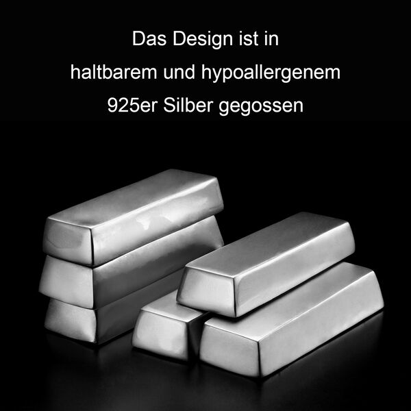 Royal Bali Kollektion- Borobudur Wickelring Trio und Tulang Naga Armband in 925 Silber image number 4