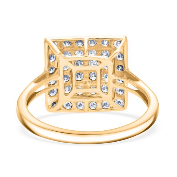 LUXURIANT SGL zertifizierter VS-EF Labor Diamant Ring in 375 Gold - 1 ct. image number 6