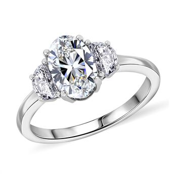 LUXURIANT IGI zertifizierter VS-EF Labor Diamant Ring in 950 Platin - 2 ct.