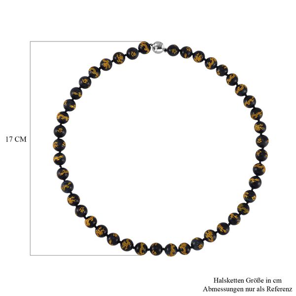 Blaue Tigerauge-Halskette, 50 cm - 335 ct. image number 5