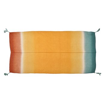 Plissee Schal mit Quasten und Farbverlauf, 180x90cm, gelb