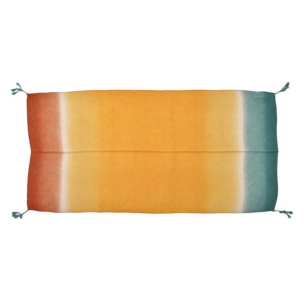 Plissee Schal mit Quasten und Farbverlauf, 180x90cm, gelb image number 0
