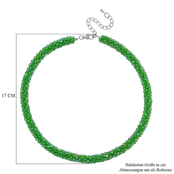 Gr&uuml;ne Magie Farbe Kristall-Halskette, 50+5 cm image number 5