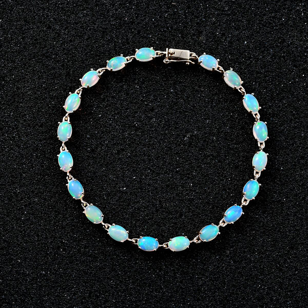 AAA Natürliches, äthiopisches Welo Opal-Armband in 375 Gold image number 8